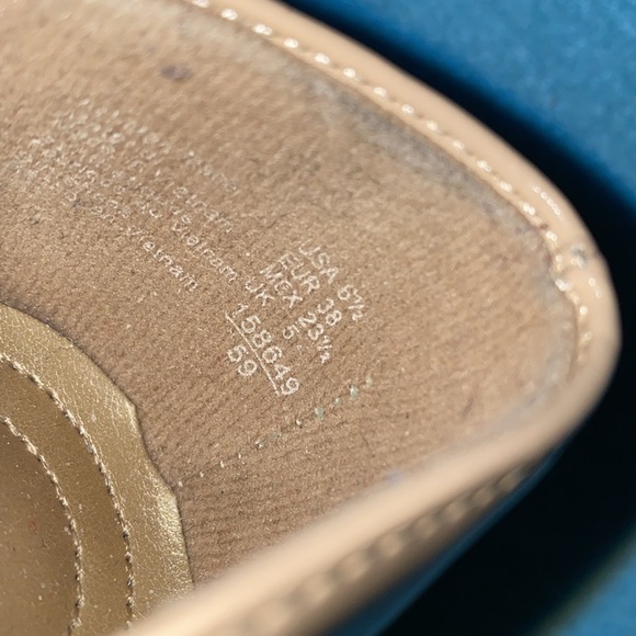 COMFORT PLUS by Predictions “Janine” Nude patent pointy toe heels pumps size 6.5 - Picture 8 of 11